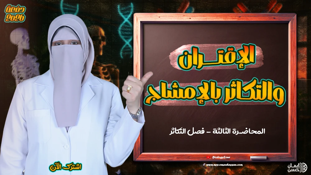 3️⃣ المحاضرة الثالثة - محاضرة الإقتران والتكاثر بالإمشاج